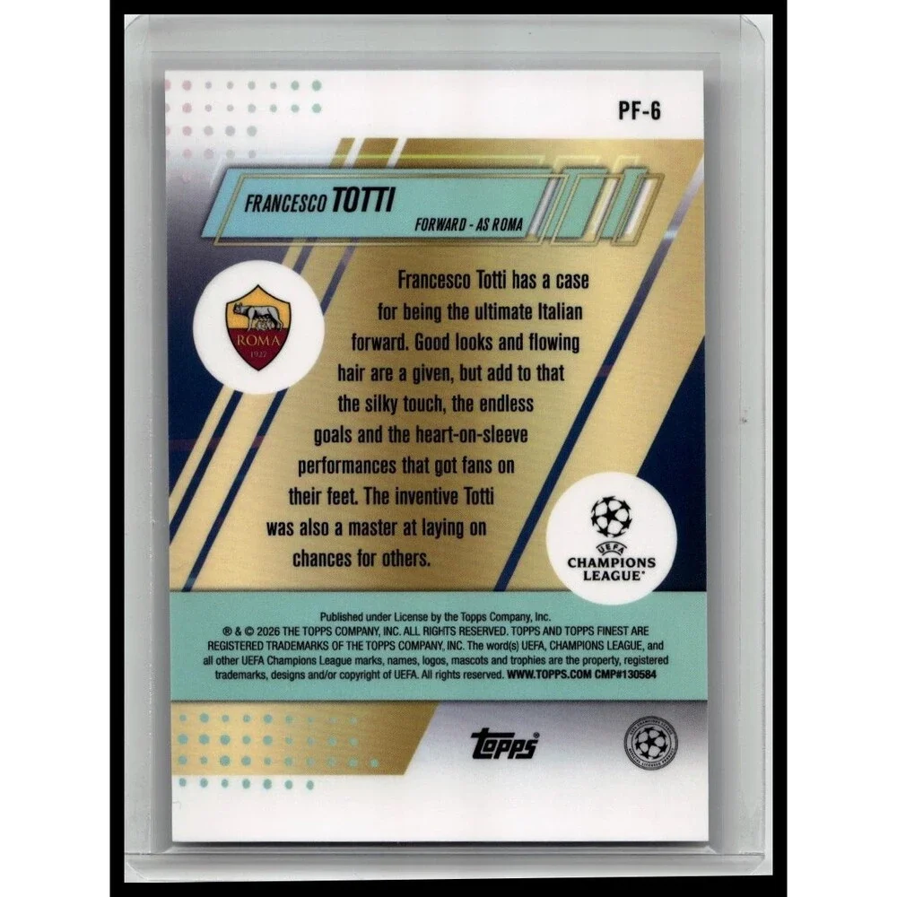 2025-26 Finest UEFA Francesco Totti Prized Footballers